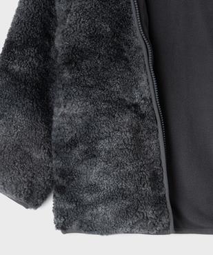 Blouson à capuche en sherpa doublé polaire garçon vue3 - GEMO (ENFANT) - GEMO