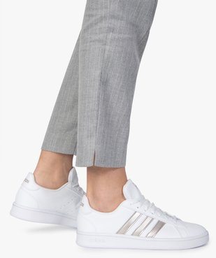 Baskets femme détails métallisés – Adidas Grand Court Base vue1 - ADIDAS - GEMO