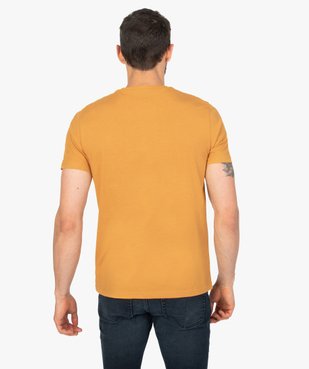 Tee-shirt homme à manches courtes uni vue3 - GEMO C4G HOMME - GEMO