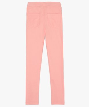 Jegging fille uni avec taille ajustable vue4 - GEMO (ENFANT) - GEMO