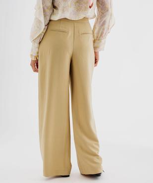 Pantalon large et fluide avec liens à nouer femme vue4 - GEMO(FEMME PAP) - GEMO