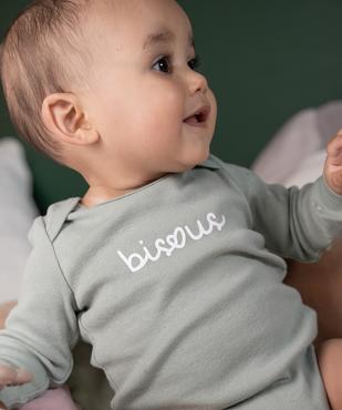 Bodies manches longues bébé fille avec col américain (lot de 3) vue11 - GEMO 4G BEBE - GEMO