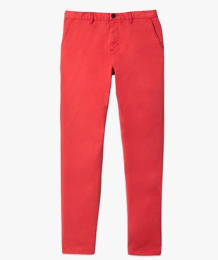 Pantalon chino en coton stretch homme vue4 - GEMO 4G HOMME - GEMO