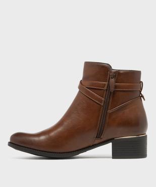 Boots zippées à petit talon femme vue3 - VALENTINA BALDA - GEMO