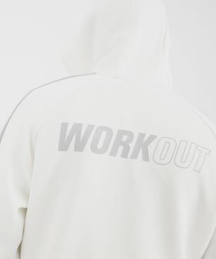 Sweat à capuche en maille extensible imprimé devant et dos homme vue6 - GEMO (HOMME) - GEMO