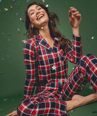 Pyjama à motif tartan femme - LuluCastagnette vue1 - LULUCASTAGNETTE - GEMO