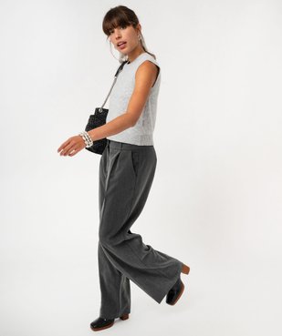 Pull sans manches coupe courte femme vue5 - GEMO(FEMME PAP) - GEMO