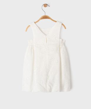 Robe sans manches en broderie anglaise bébé fille vue3 - GEMO(BEBE DEBT) - GEMO