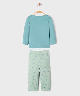 Pyjama 2 pièces motif baleines bébé vue4 - GEMO 4G BEBE - GEMO