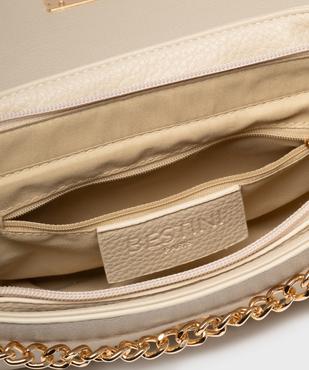 Sac à main grainé à anse en chaîne dorée femme vue5 - BESTINI - GEMO