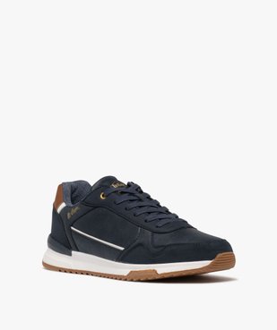 Baskets basses à semelle contrastante homme - Lee Cooper vue3 - LEE COOPER - GEMO