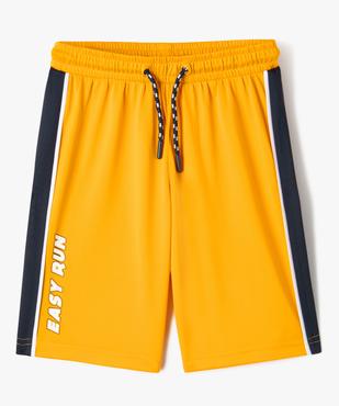 Bermuda de sport en maille légère à taille élastiquée garçon vue1 - GEMO (ENFANT) - GEMO