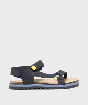 Sandales à scratch unies garçon - 5 Miles vue1 - 5 MILES - GEMO