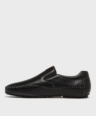 Mocassins slip-on avec semelle intérieure cuir homme - Urban Steps vue4 - URBAN STEPS - GEMO