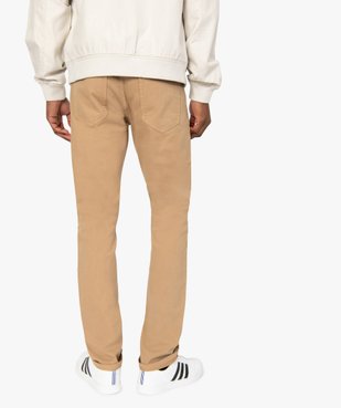 Pantalon homme 5 poches coupe Straight vue3 - GEMO (HOMME) - GEMO