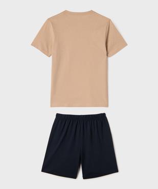 Pyjashort bicolore esprit surf garçon vue3 - GEMO 4G GARCON - GEMO
