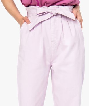 Pantalon femme taille haute - Lulu Castagnette vue2 - GEMO(FEMME PAP) - GEMO