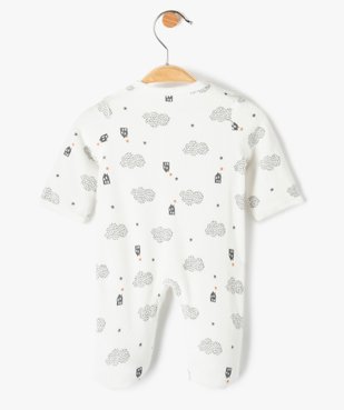 Pyjama bébé naissance en velours imprimé - Petit Béguin vue4 - PETIT BEGUIN - GEMO