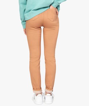Pantalon femme coupe slim en toile extensible vue3 - GEMO(FEMME PAP) - GEMO