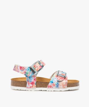 Sandales fille à brides à boucle et semelle intérieure cuir vue1 - GEMO (ENFANT) - GEMO