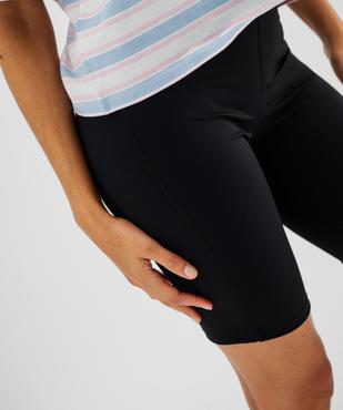 Short legging de sport avec taille élastique large femme vue2 - GEMO(FEMME PAP) - GEMO