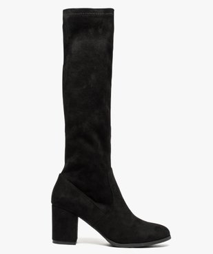 Bottes femme avec tige souple et talon carré vue1 - GEMO(URBAIN) - GEMO