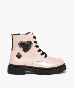 Boots fille irisées à semelle crantée et détails pailletés vue1 - GEMO (ENFANT) - GEMO
