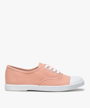 Tennis femme en toile avec lacets et bout renforcé vue1 - GEMO (SPORTSWR) - GEMO