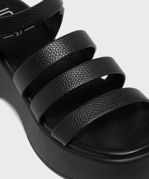 Sandales multibrides à semelle plateforme femme vue6 - 5 MILES - GEMO