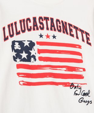 Pyjama en coton avec drapeau américain garçon - LuluCastagnette vue2 - LULUCASTAGNETTE - GEMO