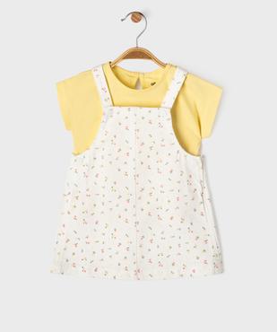 Ensemble 2 pièces robe + tee-shirt bébé fille vue1 - GEMO(BEBE DEBT) - GEMO