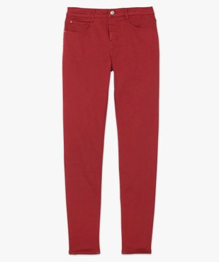 Pantalon femme coupe slim en toile extensible vue4 - GEMO(FEMME PAP) - GEMO