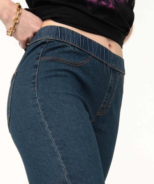 Jegging femme avec large ceinture élastique vue2 - 1E PRIX BY GEMO - GEMO