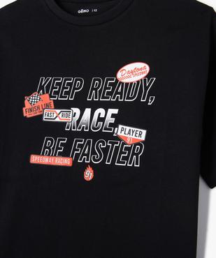 Tee-shirt garçon imprimé course automobile vue2 - GEMO 4G GARCON - GEMO