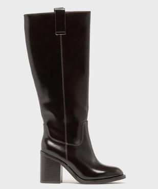 Bottes cavalières à talon haut femme vue1 - FOLLOW ME - GEMO