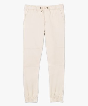 Pantalon homme en toile avec taille et bas élastiqué vue4 - GEMO (HOMME) - GEMO