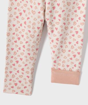 Legging réversible uni et imprimé bébé fille vue2 - GEMO 4G BEBE - GEMO
