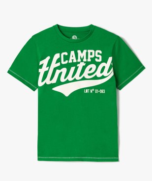 Tee-shirt garçon tricolore avec inscription XXL - Camps United vue1 - CAMPS UNITED - GEMO