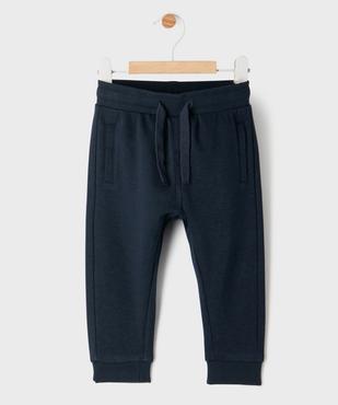 Pantalon de jogging avec ceinture bord-côte bébé garçon vue5 - GEMO 4G BEBE - GEMO