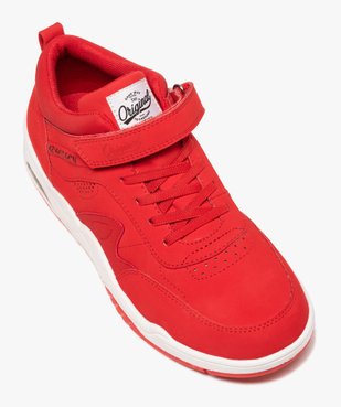Tennis garçon unies à scratch et semelle bulle d’air vue5 - GEMO (ENFANT) - GEMO