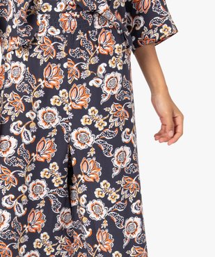 Pantacourt de pyjama femme à motifs fleuris vue2 - GEMO(HOMWR FEM) - GEMO