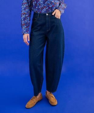 Jean barrel 100% coton femme vue2 - GEMO 4G FEMME - GEMO