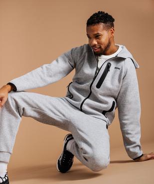 Sweat zippé à capuche homme vue1 - GEMO (HOMME) - GEMO