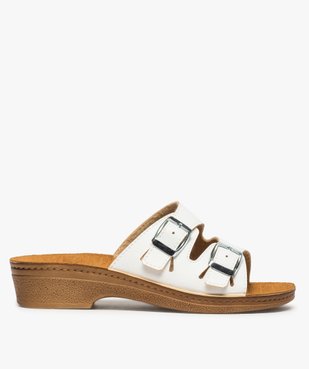 Mules femme confort unies à talon sabot vue1 - GEMO (CONFORT) - GEMO