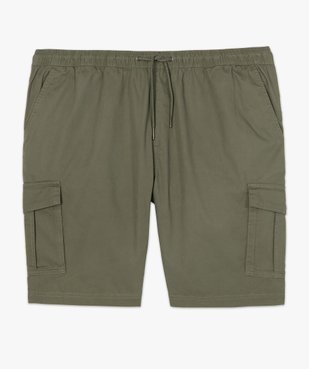 Bermuda homme multipoches en toile vue4 - GEMO (HOMME) - GEMO