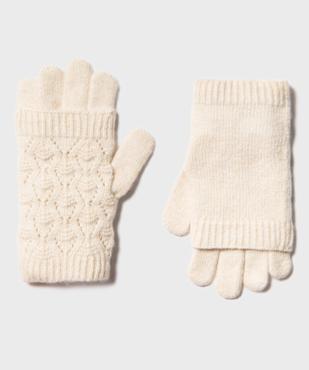 Gants mitaines en maille fantaisie femme vue1 - GEMO (ACCESS) - GEMO
