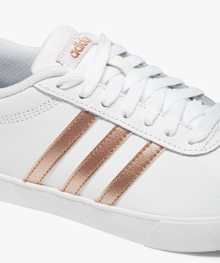 Baskets femme bicolores à lacets – Adidas Courtset vue6 - ADIDAS - Nikesneakers