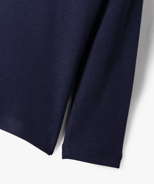 Tee-shirt col montant manches longues garçon vue3 - GEMO 4G GARCON - GEMO
