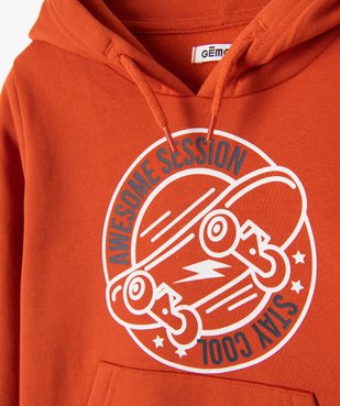Sweat garçon à capuche avec motif vue2 - GEMO (ENFANT) - GEMO