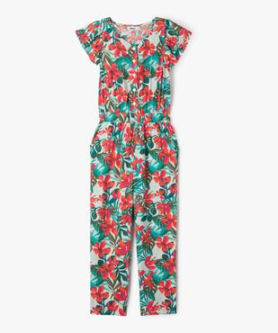 Combinaison pantalon fluide à manches volantées fille vue1 - GEMO 4G FILLE - GEMO